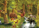Puzzle Nivel 2: Animales del bosque | Recurso educativo 34314