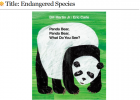 Webquest: Endangered species | Recurso educativo 34909