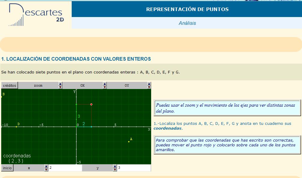 Representación de puntos | Recurso educativo 37218