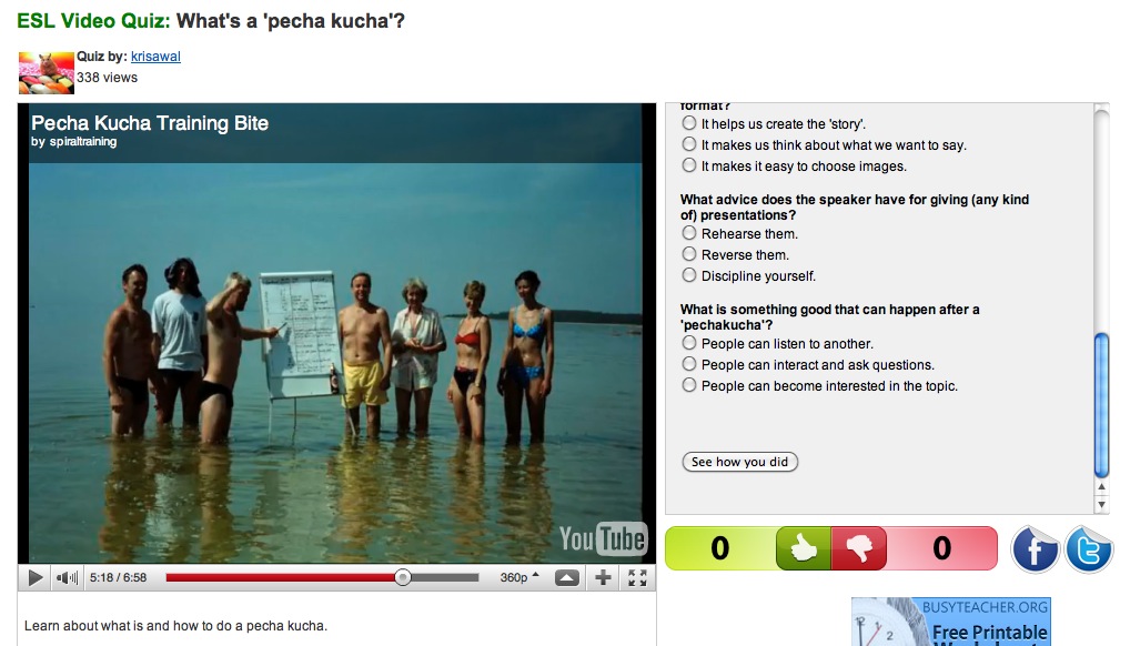 Video: What's a "pecha kucha"? | Recurso educativo 38610