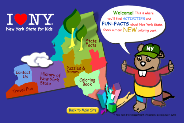 Website: New York state for kids | Recurso educativo 39208