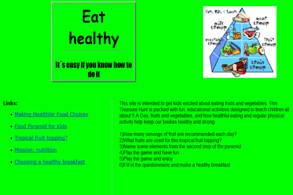 Eat healthy | Recurso educativo 39218