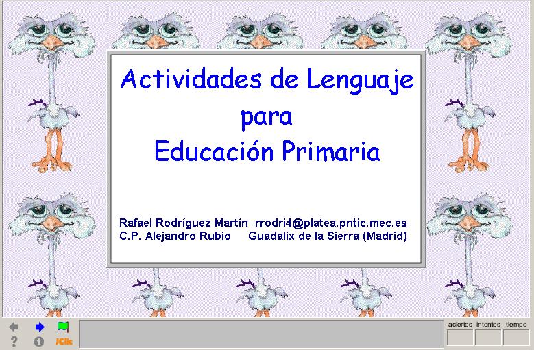 Actividades de lenguaje para educación primaria | Recurso educativo 39712