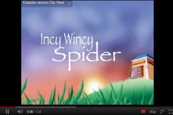 Song: Incy wincy spider | Recurso educativo 41112