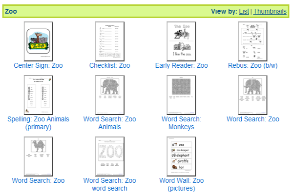 The zoo | Recurso educativo 41485