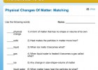 Physical Changes Of Matter: Matching | Recurso educativo 42401