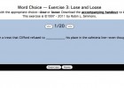 Word Choice: lose and loose | Recurso educativo 42489