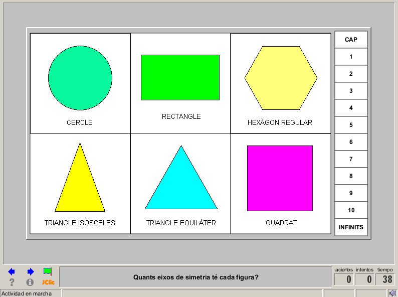 Figures planes amb simetria | Recurso educativo 44548