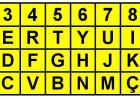 Plafó alfabètic de tipus teclat | Recurso educativo 45499