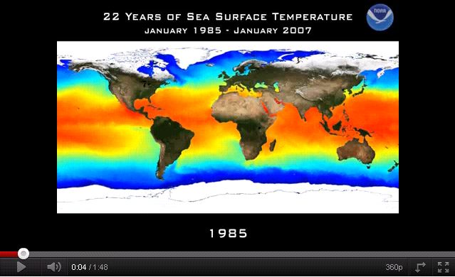 22 Years of Sea Surface Temperature | Recurso educativo 46515