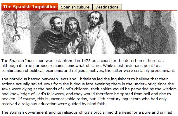 The Spanish Inquisition | Recurso educativo 49079