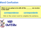 Word confusion | Recurso educativo 49260