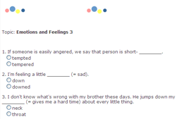Quiz: Emotions and feelings | Recurso educativo 49869