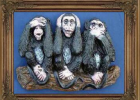 Puzzle interactivo: Tres monos | Recurso educativo 50646