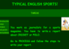 Webquest: English sports | Recurso educativo 10024