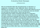 Webquest: Evaluating Media Messages | Recurso educativo 10627