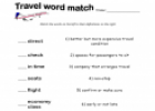 Travel word match | Recurso educativo 12461