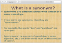 Synonyms | Recurso educativo 22473