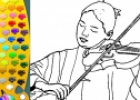 ¡A Colorear!: Violinista | Recurso educativo 29236