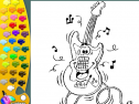 ¡A Colorear!: Guitarra eléctrica | Recurso educativo 29259