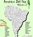 Sopa de letras sobre un mapa: América del Sur | Recurso educativo 5512