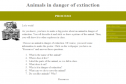 Webquest: Animals in danger of extinction | Recurso educativo 9402