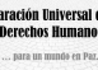 Declaración universal de los derechos humanos... para un mundo en paz | Recurso educativo 65119