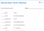 General music terms: Matching | Recurso educativo 68970