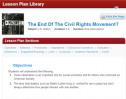 The end of the Civil Rights movement? | Recurso educativo 70571