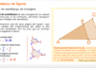 Semblança de figures: Criteris de semblança de triangles | Recurso educativo 82743