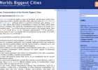 Key Characteristics of the Worlds Biggest Cities | Recurso educativo 90211