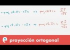 Proyección ortogonal de un vector sobre otro | Recurso educativo 109249
