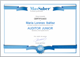 Curso de Auditor junior | MasSaber | Recurso educativo 114075