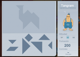 Juego de tangram para desarrollar la atención en niños de 11 y 12 años : golf | Recurso educativo 404802