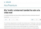 Els ‘trolls’ a internet també ho són a la vida real | Recurso educativo 740341