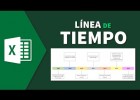 Como facer unha liña de tempo fácil con excel en español | Recurso educativo 752256