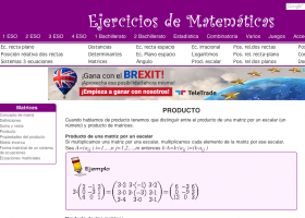 Operaciones con matrices: Producto | Recurso educativo 754328