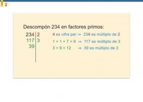 1ESO Tema2. Descomponer en factores primos. | Recurso educativo 758960