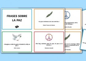 Tarjetas informativas: Frases del Día de la Paz | Recurso educativo 778725