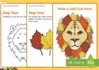 Leaf Lion Face Craft | Recurso educativo 781888