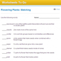Flowering plants: Matching | Recurso educativo 69927