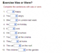 Exercise: Was or were? | Recurso educativo 74941