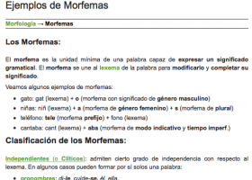 Ejemplos de Morfemas | Recurso educativo 745559