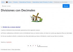 Divisions amb decimals | Recurso educativo 776554