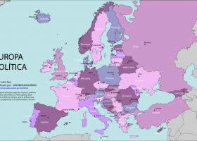 Mapa político de Europa | Recurso educativo 782486